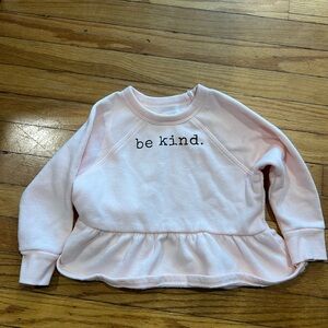 Pink 'Be Kind' Girls Sweatshirt size 2T
